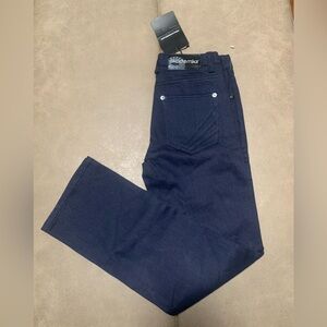 Akademiks Womens Navy Denim Straight Leg Jeans NEW Waist 26” (13” Flat)